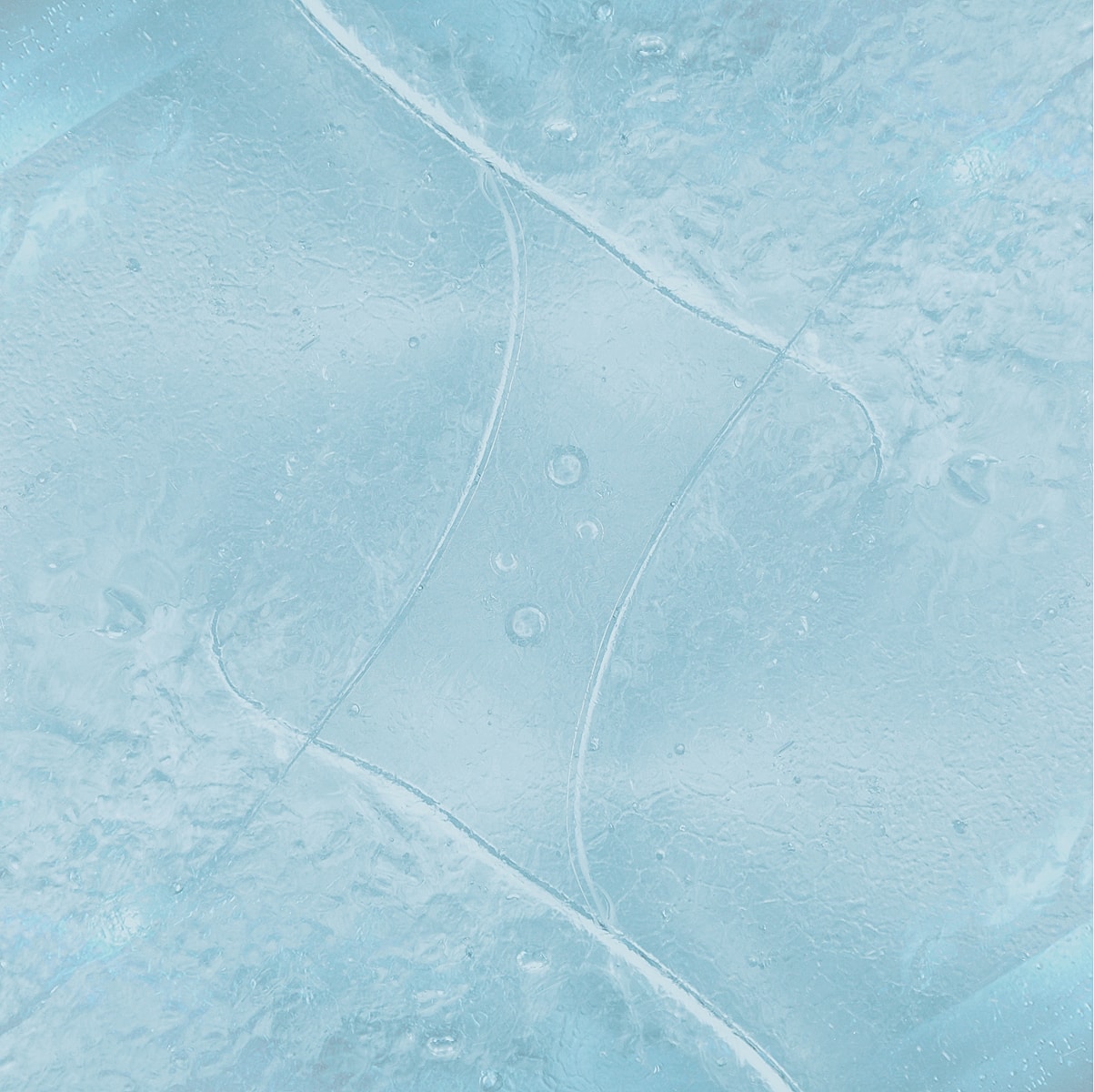 Ice or frozen water texture background.